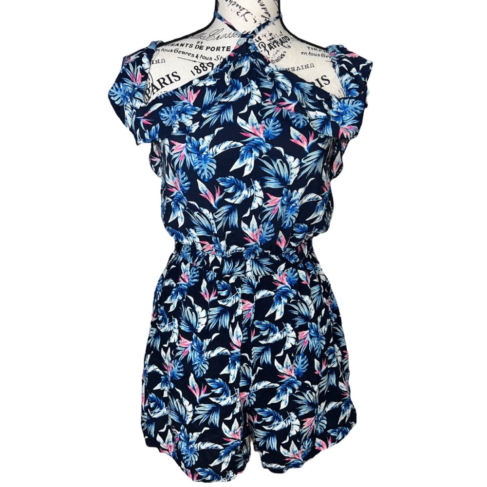 Hollister Tropical Halter Romper